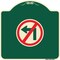 Signmission No Left Turn Graphic Only Heavy-Gauge Aluminum Architectural Sign, 18" x 18", G-1818-23844 A-DES-G-1818-23844 - alternate 1